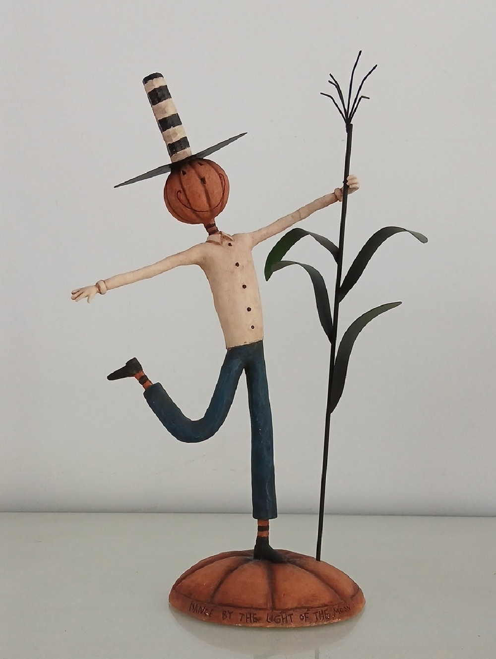 JACK & A CORNSTALK August Moon Characters 0507018 13" By Dan DiPaolo 2004 Lang
